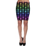 Rainbow Skull and Crossbones  Bodycon Skirt