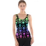 Rainbow Skull and Crossbones  Tank Top