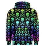 Rainbow Skull and Crossbones  Men s Pullover Hoodie