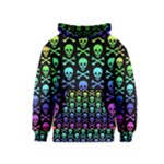 Rainbow Skull and Crossbones  Kids  Pullover Hoodie
