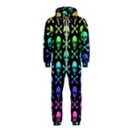 Rainbow Skull and Crossbones  Hooded Jumpsuit (Kids)