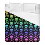 Rainbow Skull and Crossbones  Duvet Cover (Full/ Double Size)