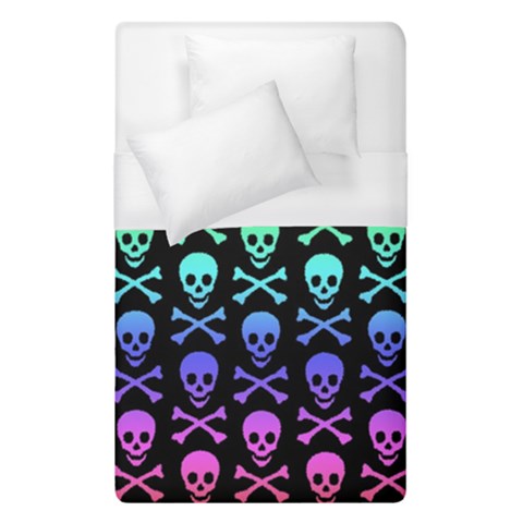 Rainbow Skull and Crossbones  Duvet Cover (Single Size) from ArtsNow.com