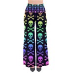 Rainbow Skull and Crossbones  So Vintage Palazzo Pants