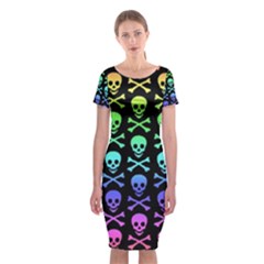 Classic Short Sleeve Midi Dress Front Classic Short Sleeve Midi Dress Front