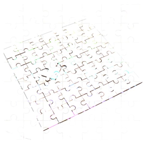 Rainbow Skull and Crossbones  Wooden Puzzle Square from ArtsNow.com