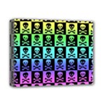 Rainbow Skull Checkerboard Deluxe Canvas 14  x 11  (Stretched)