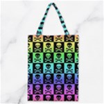 Rainbow Skull Checkerboard Classic Tote Bag
