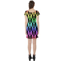 Short Sleeve Skater Dress Back Short Sleeve Skater Dress Back