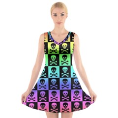 V-Neck Sleeveless Dress 