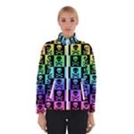 Rainbow Skull Checkerboard Winter Jacket