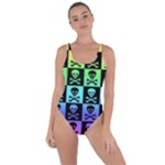 Rainbow Skull Checkerboard Bring Sexy Back Swimsuit