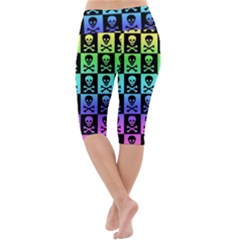 Lightweight Velour Cropped Yoga Leggings 
