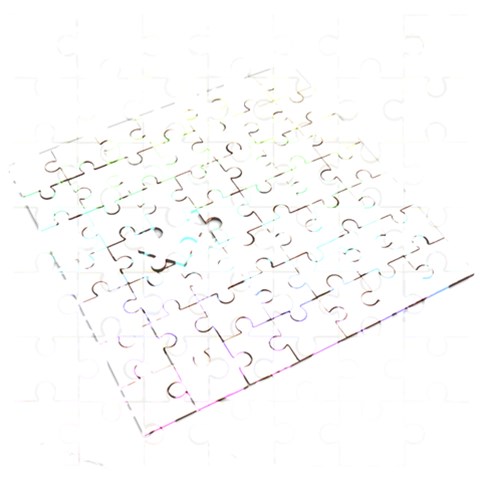 Rainbow Skull Checkerboard Wooden Puzzle Square from ArtsNow.com