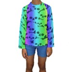 Rainbow Skull Collection Kids  Long Sleeve Swimwear