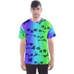 Rainbow Skull Collection Men s Sports Mesh Tee