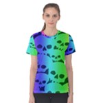 Rainbow Skull Collection Women s Cotton Tee