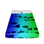 Rainbow Skull Collection Fitted Sheet (Full/ Double Size)