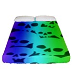 Rainbow Skull Collection Fitted Sheet (Queen Size)