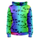 Rainbow Skull Collection Women s Pullover Hoodie