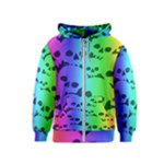 Rainbow Skull Collection Kids  Zipper Hoodie