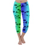 Rainbow Skull Collection Capri Winter Leggings 