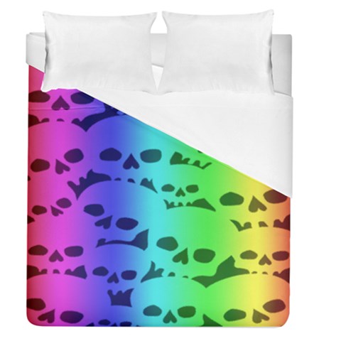 Rainbow Skull Collection Duvet Cover (Queen Size) from ArtsNow.com