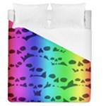 Rainbow Skull Collection Duvet Cover (Queen Size)