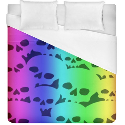 Rainbow Skull Collection Duvet Cover (King Size) from ArtsNow.com