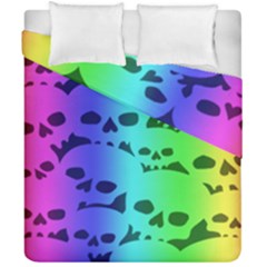 Rainbow Skull Collection Duvet Cover Double Side (California King Size) from ArtsNow.com