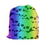 Rainbow Skull Collection Drawstring Pouch (XXL)