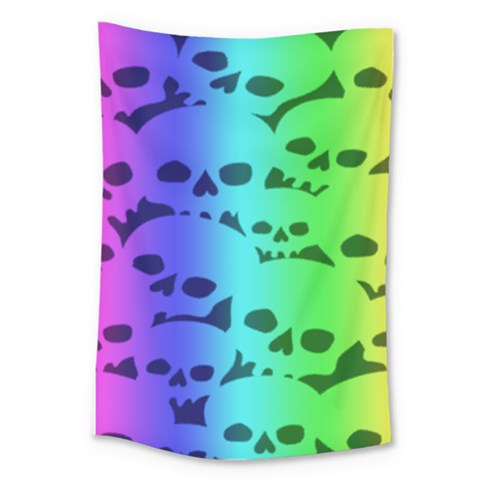 Rainbow Skull Collection Large Tapestry from ArtsNow.com
