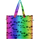 Rainbow Skull Collection Canvas Travel Bag