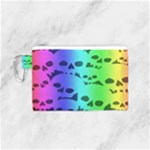 Rainbow Skull Collection Canvas Cosmetic Bag (Small)