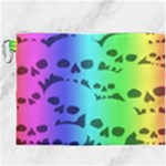 Rainbow Skull Collection Canvas Cosmetic Bag (XXXL)