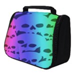 Rainbow Skull Collection Full Print Travel Pouch (Small)