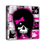 Scene Kid Girl Skull Mini Canvas 6  x 6  (Stretched)