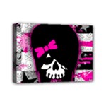 Scene Kid Girl Skull Mini Canvas 7  x 5  (Stretched)