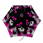 Scene Kid Girl Skull Mini Folding Umbrella