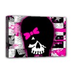 Scene Kid Girl Skull Deluxe Canvas 18  x 12  (Stretched)