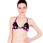 Scene Kid Girl Skull Bikini Top