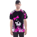 Scene Kid Girl Skull Men s Sports Mesh Tee