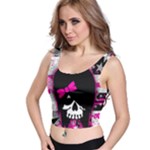 Scene Kid Girl Skull Crop Top