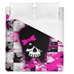 Scene Kid Girl Skull Duvet Cover (Queen Size)