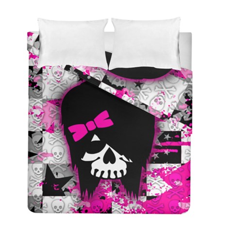 Scene Kid Girl Skull Duvet Cover Double Side (Full/ Double Size) from ArtsNow.com