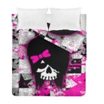 Scene Kid Girl Skull Duvet Cover Double Side (Full/ Double Size)