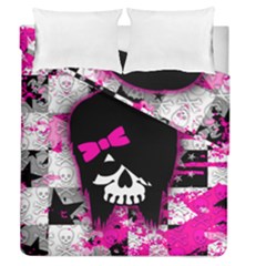 Scene Kid Girl Skull Duvet Cover Double Side (Queen Size) from ArtsNow.com