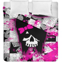 Scene Kid Girl Skull Duvet Cover Double Side (King Size) from ArtsNow.com