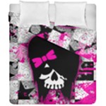 Scene Kid Girl Skull Duvet Cover Double Side (California King Size)