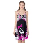 Scene Kid Girl Skull Camis Nightgown 